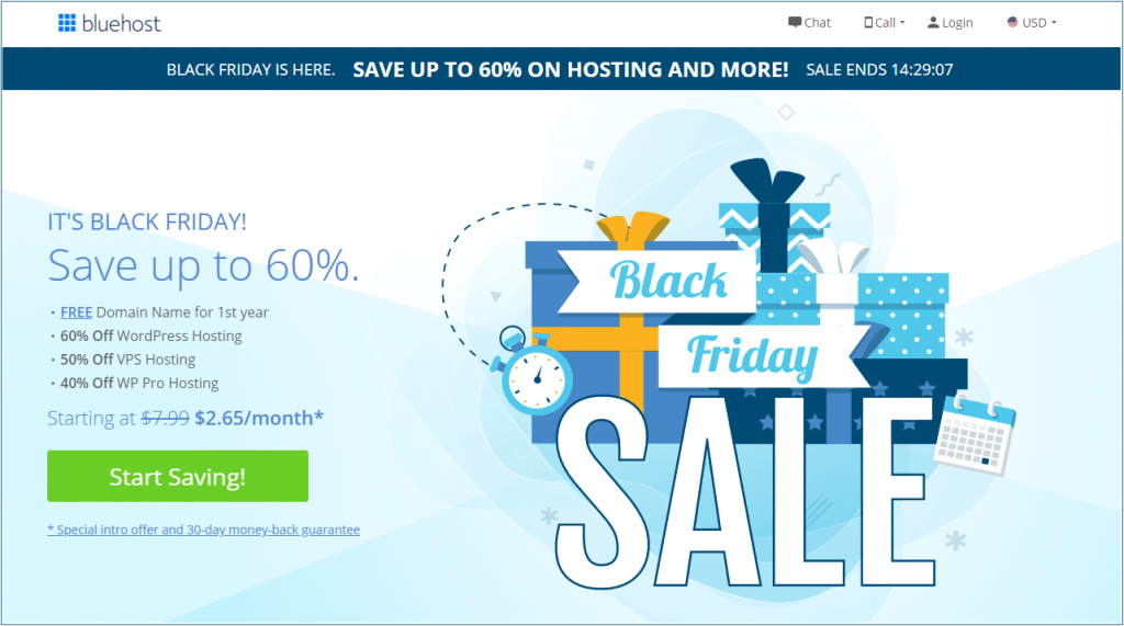 Bluehost Black Friday 2020 Deal